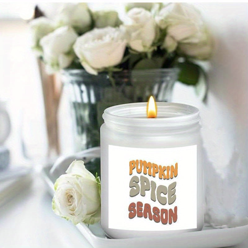 1Pc Autumn Scented Candle 5. 3Oz Soybean Wax Pumpkin Gift Idea For Women Men Mom Dad Grandma Friend Coworker Nurse Teacher Mentor Dentist Worker Pastor Boss Manager Autumn Harvest Festival Thanksgiving Unique Funny Special Tr Lootquake LLC