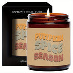 1Pc Autumn Scented Candle 5. 3Oz Soybean Wax Pumpkin Gift Idea For Women Men Mom Dad Grandma Friend Coworker Nurse Teacher Mentor Dentist Worker Pastor Boss Manager Autumn Harvest Festival Thanksgiving Unique Funny Special Tr Lootquake LLC