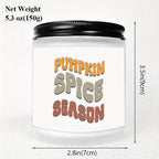 1Pc Autumn Scented Candle 5. 3Oz Soybean Wax Pumpkin Gift Idea For Women Men Mom Dad Grandma Friend Coworker Nurse Teacher Mentor Dentist Worker Pastor Boss Manager Autumn Harvest Festival Thanksgiving Unique Funny Special Tr Lootquake LLC