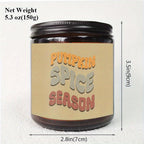 1Pc Autumn Scented Candle 5. 3Oz Soybean Wax Pumpkin Gift Idea For Women Men Mom Dad Grandma Friend Coworker Nurse Teacher Mentor Dentist Worker Pastor Boss Manager Autumn Harvest Festival Thanksgiving Unique Funny Special Tr Lootquake LLC