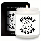 1Pc Halloween Scented Candle 5.3Oz Soybean Wax Spooky Gift Idea For Women Men Mom Dad Grandma Friend Coworker Nurse Teacher Mentor Dentist Worker Pastor Boss Manager Autumn Harvest Festival Thanksgiving Unique Funny Special T Lootquake LLC