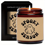 1Pc Halloween Scented Candle 5.3Oz Soybean Wax Spooky Gift Idea For Women Men Mom Dad Grandma Friend Coworker Nurse Teacher Mentor Dentist Worker Pastor Boss Manager Autumn Harvest Festival Thanksgiving Unique Funny Special T Lootquake LLC