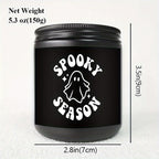 1Pc Halloween Scented Candle 5.3Oz Soybean Wax Spooky Gift Idea For Women Men Mom Dad Grandma Friend Coworker Nurse Teacher Mentor Dentist Worker Pastor Boss Manager Autumn Harvest Festival Thanksgiving Unique Funny Special T Lootquake LLC