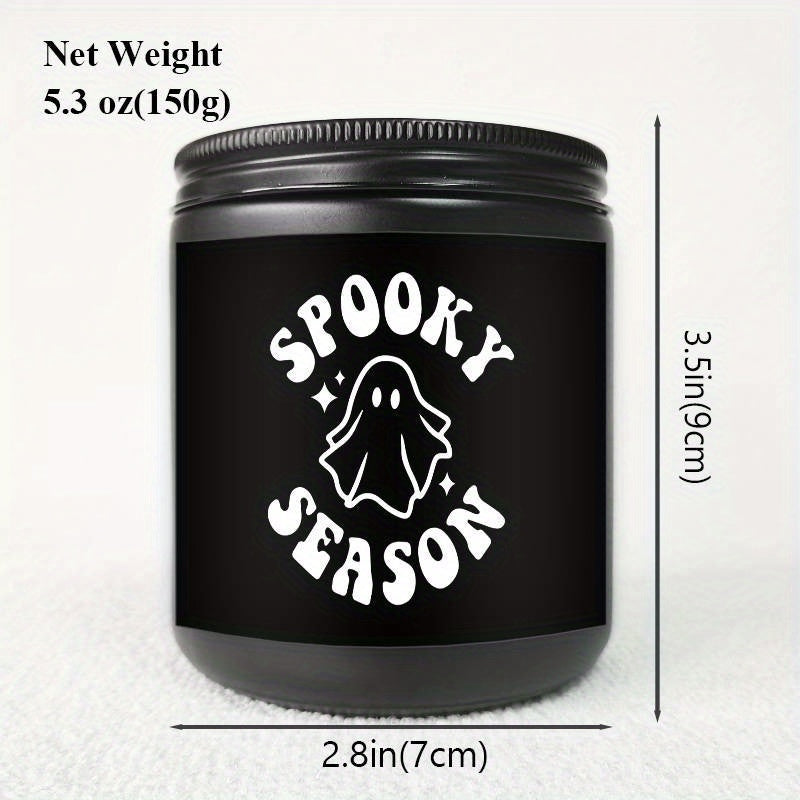 1Pc Halloween Scented Candle 5.3Oz Soybean Wax Spooky Gift Idea For Women Men Mom Dad Grandma Friend Coworker Nurse Teacher Mentor Dentist Worker Pastor Boss Manager Autumn Harvest Festival Thanksgiving Unique Funny Special T Lootquake LLC