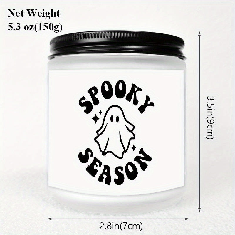 1Pc Halloween Scented Candle 5.3Oz Soybean Wax Spooky Gift Idea For Women Men Mom Dad Grandma Friend Coworker Nurse Teacher Mentor Dentist Worker Pastor Boss Manager Autumn Harvest Festival Thanksgiving Unique Funny Special T Lootquake LLC