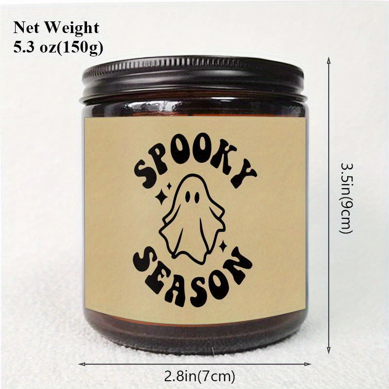 1Pc Halloween Scented Candle 5.3Oz Soybean Wax Spooky Gift Idea For Women Men Mom Dad Grandma Friend Coworker Nurse Teacher Mentor Dentist Worker Pastor Boss Manager Autumn Harvest Festival Thanksgiving Unique Funny Special T Lootquake LLC