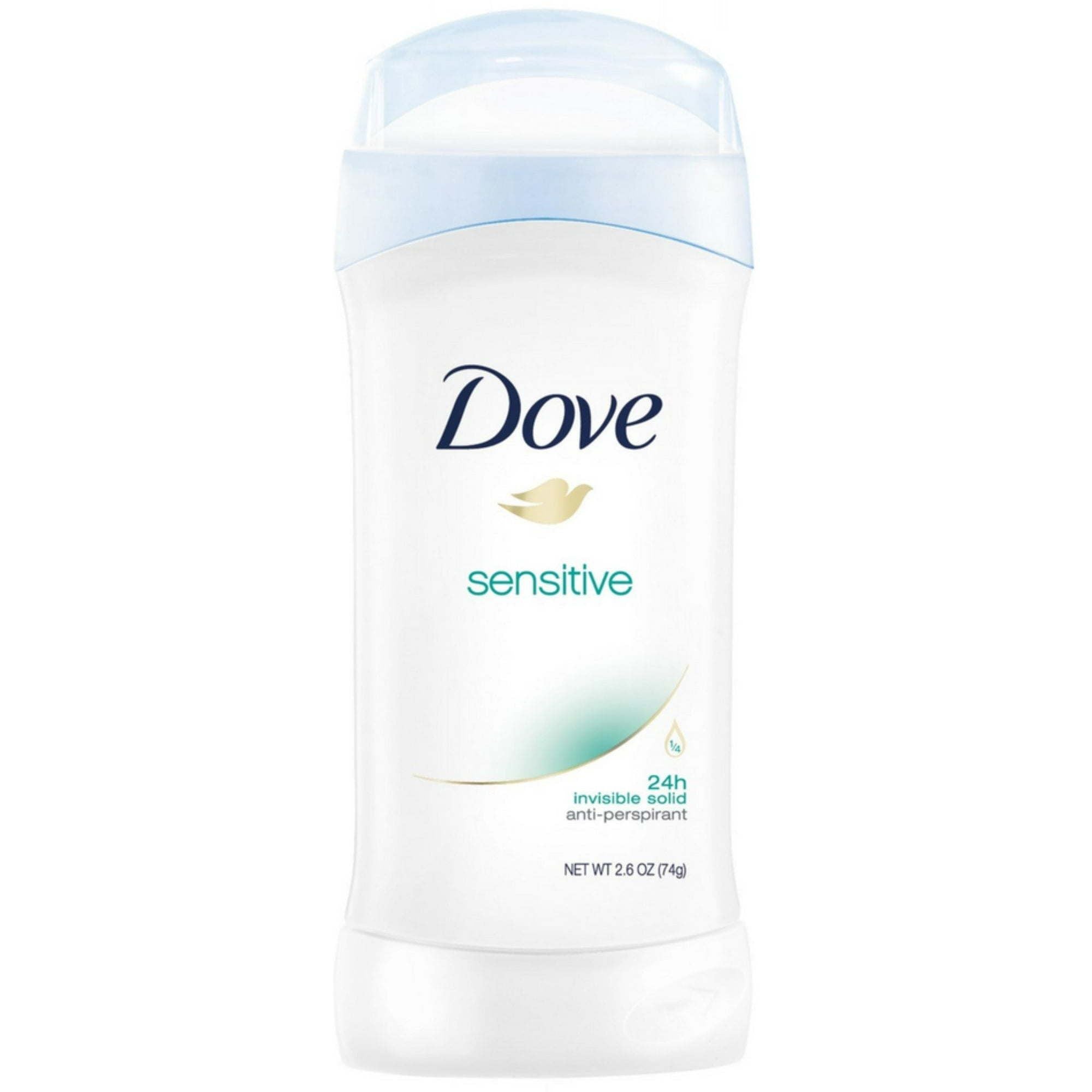 Dove Invisible Solid Antiperspirant Deodorant Stick for Women, Sensitive Skin 2.6 oz