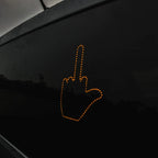 Personality Car Decoration Three Kinds Of Facial Expression Plastic Gesture Light