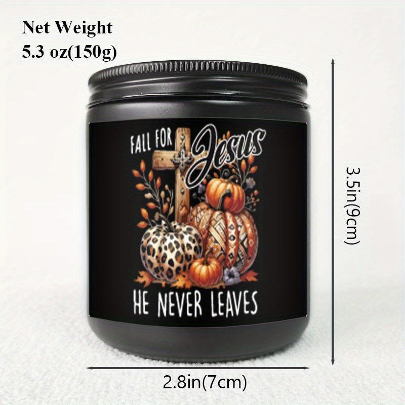 Lavender Scented Candle Fall Themed Orange Pumpkin Rustic Farmhouse September October Autumn Harvest  Festival Thanksgiving Day Decoration Gift Idea for Home Women Woman Hostess Men Friends Her Mom Wife Grandma Cute Items Lootquake LLC