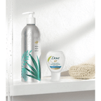 Dove Daily Moisture Body Wash Refill Concentrate & Reusable Aluminum Bottle - 4 fl oz/Makes 16 fl oz
