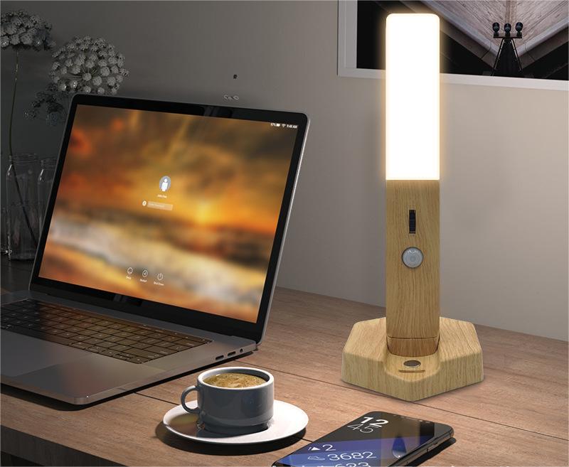 Smart Home Wooden Small Night Lamp Lamp LED Induction Pi-Mart