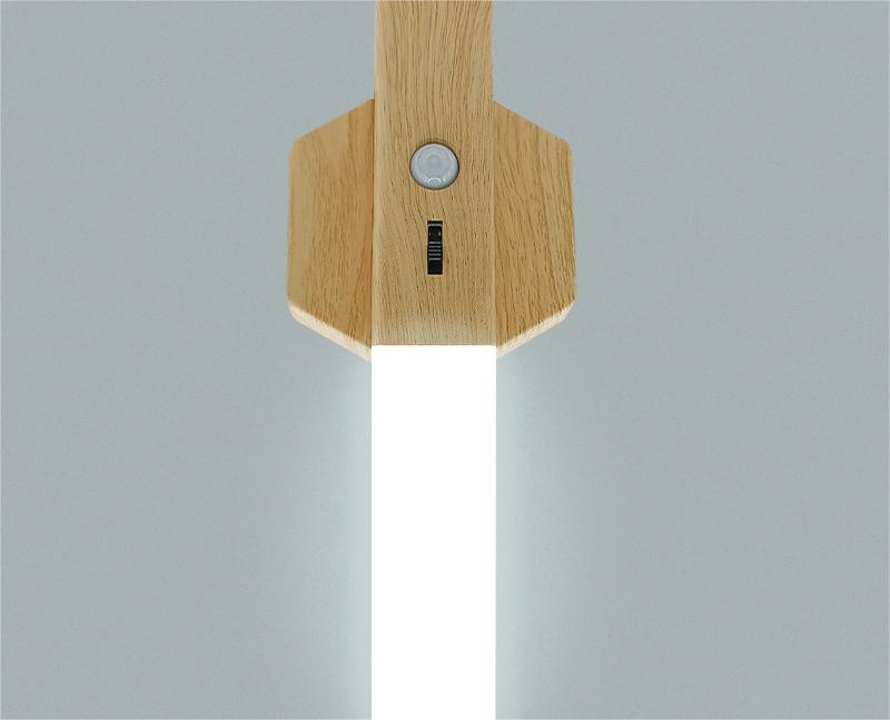 Smart Home Wooden Small Night Lamp Lamp LED Induction Pi-Mart