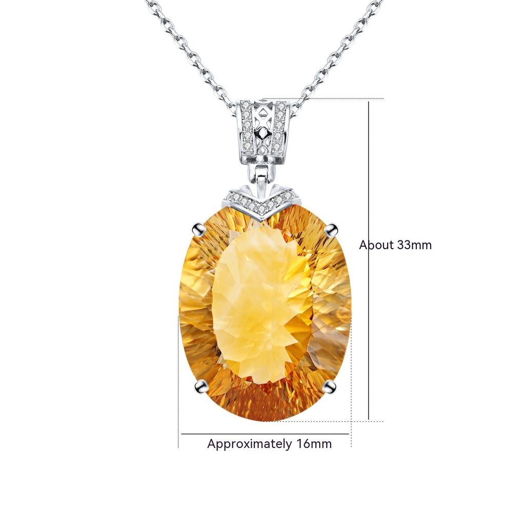 Elegant Natural Citrine Pendant Light Luxury Pi-Mart