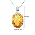 Elegant Natural Citrine Pendant Light Luxury Pi-Mart