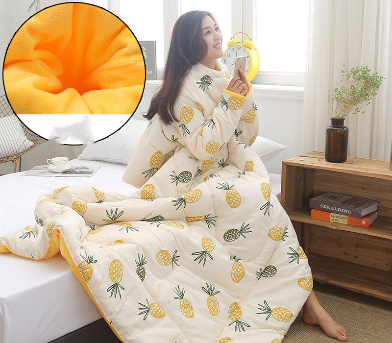 Winter Lazy Quilt with Sleeves Pi-Mart