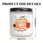 Hello Pumpkin Scented Candle Fall AutumnThemed Orange Terracotta Burnt Rustic Farmhouse September October Harvest Thanksgiving Day Decoration Gift for Women Woman Hostess Friends Her Mom Wife Grandma Cute Items Essenti Lootquake LLC