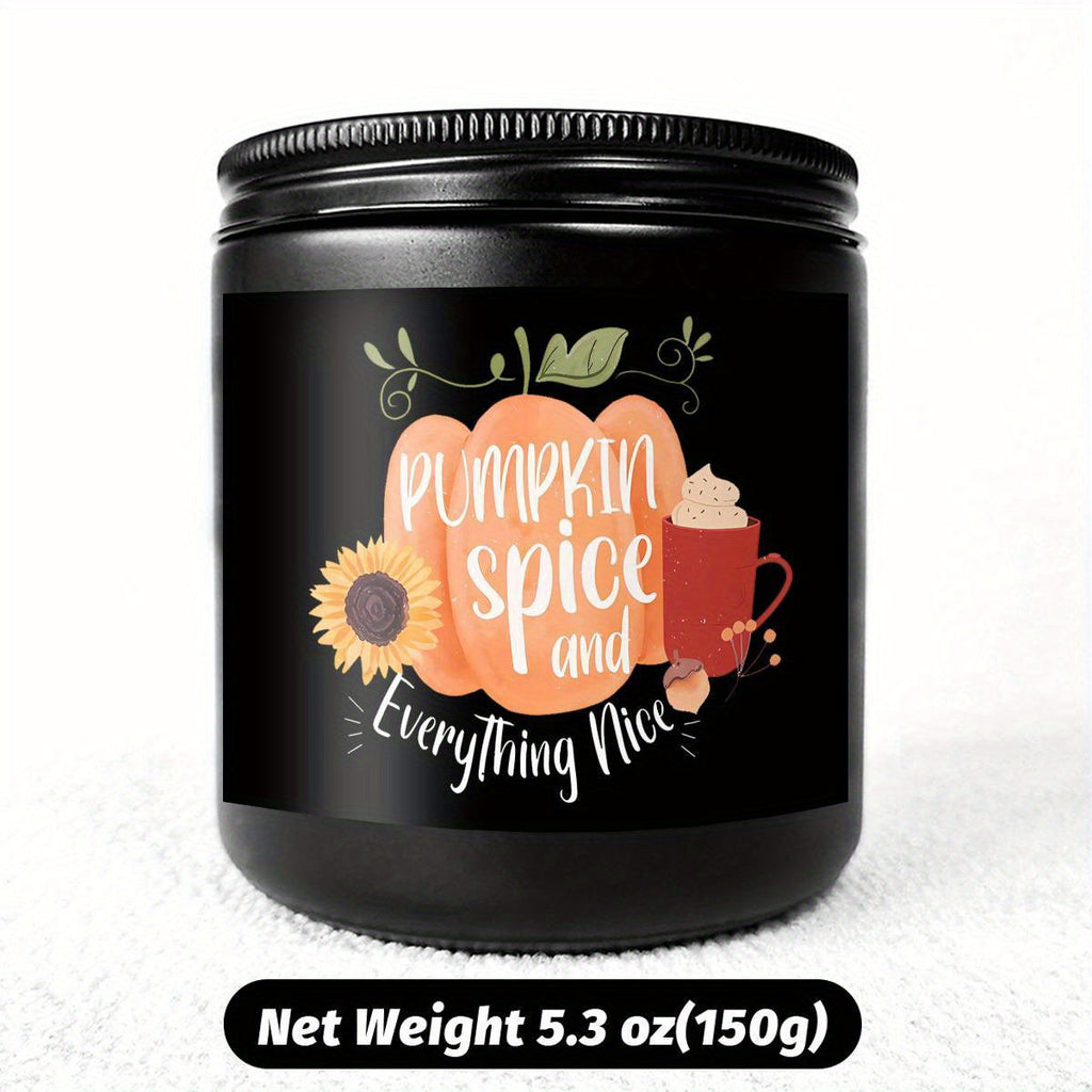 Hello Pumpkin Scented Candle Fall AutumnThemed Orange Terracotta Burnt Rustic Farmhouse September October Harvest Thanksgiving Day Decoration Gift for Women Woman Hostess Friends Her Mom Wife Grandma Cute Items Essenti Lootquake LLC