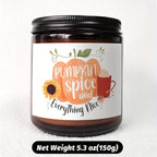 Hello Pumpkin Scented Candle Fall AutumnThemed Orange Terracotta Burnt Rustic Farmhouse September October Harvest Thanksgiving Day Decoration Gift for Women Woman Hostess Friends Her Mom Wife Grandma Cute Items Essenti Lootquake LLC