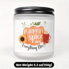 Hello Pumpkin Scented Candle Fall AutumnThemed Orange Terracotta Burnt Rustic Farmhouse September October Harvest Thanksgiving Day Decoration Gift for Women Woman Hostess Friends Her Mom Wife Grandma Cute Items Essenti Lootquake LLC