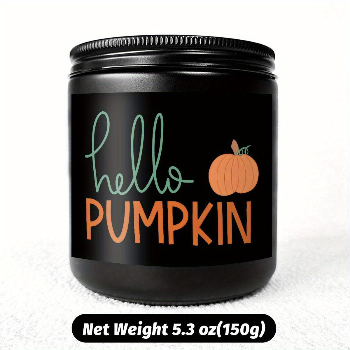Hello Pumpkin Scented Candle Fall AutumnThemed Orange Terracotta Burnt Rustic Farmhouse September October Harvest Thanksgiving Day Decoration Gift for Women Woman Hostess Friends Her Mom Wife Grandma Cute Items Essenti Lootquake LLC