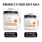 Hello Pumpkin Scented Candle Fall AutumnThemed Orange Terracotta Burnt Rustic Farmhouse September October Harvest Thanksgiving Day Decoration Gift for Women Woman Hostess Friends Her Mom Wife Grandma Cute Items Essenti Lootquake LLC