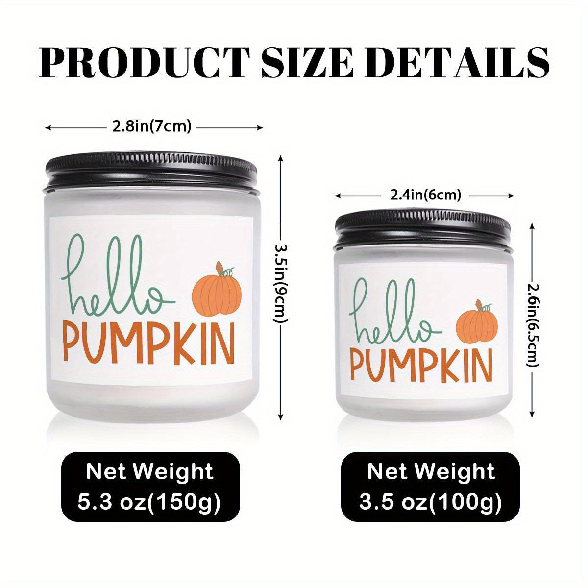 Hello Pumpkin Scented Candle Fall AutumnThemed Orange Terracotta Burnt Rustic Farmhouse September October Harvest Thanksgiving Day Decoration Gift for Women Woman Hostess Friends Her Mom Wife Grandma Cute Items Essenti Lootquake LLC