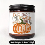 Hello October Scented Candle Fall AutumnThemed Pumpkin Orange Terracotta Burnt Rustic Farmhouse Harvest Thanksgiving Day Decoration Gift for Women Woman Hostess Friends Her Mom Wife Grandma Cute Items Home Decoration E Lootquake LLC