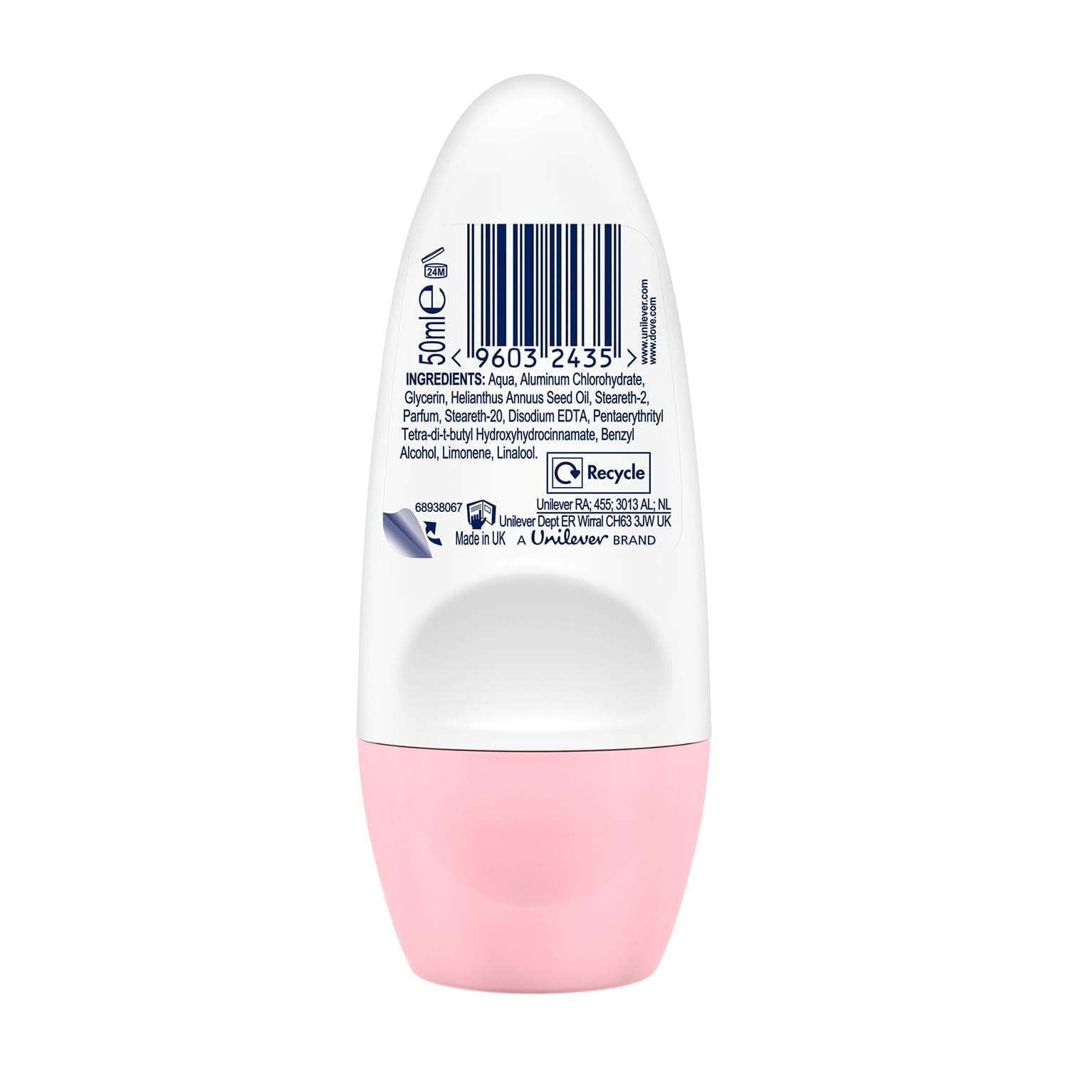Dove Go Fresh Pomegranate & Lemon Verbena Scent Antiperspirant Roll-on, 50 Ml / 1.7 Ounce (Pack of 5)