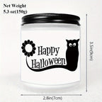 1Pc Halloween Scented Candle 5. 3Oz Soybean Wax Spooky Gift Idea For Women Men Mom Dad Grandma Friend Coworker Nurse Teacher Mentor Dentist Worker Pastor Boss Manager Autumn Harvest Festival Thanksgiving Unique Funny Special