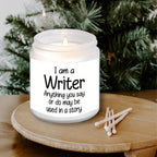 Writer’s Inspiration Lavender Scented Candle Soy Wax Perfect Gift for Writer Author Journalist Creative Mind Ideal for Birthday Christmas Thanksgiving Office Desk Writing Nook Relax Stress Relief Cozy Evening Reading Space Lootquake LLC