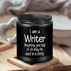 Writer’s Inspiration Lavender Scented Candle Soy Wax Perfect Gift for Writer Author Journalist Creative Mind Ideal for Birthday Christmas Thanksgiving Office Desk Writing Nook Relax Stress Relief Cozy Evening Reading Space Lootquake LLC
