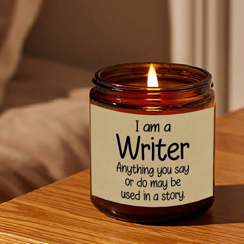 Writer’s Inspiration Lavender Scented Candle Soy Wax Perfect Gift for Writer Author Journalist Creative Mind Ideal for Birthday Christmas Thanksgiving Office Desk Writing Nook Relax Stress Relief Cozy Evening Reading Space Lootquake LLC