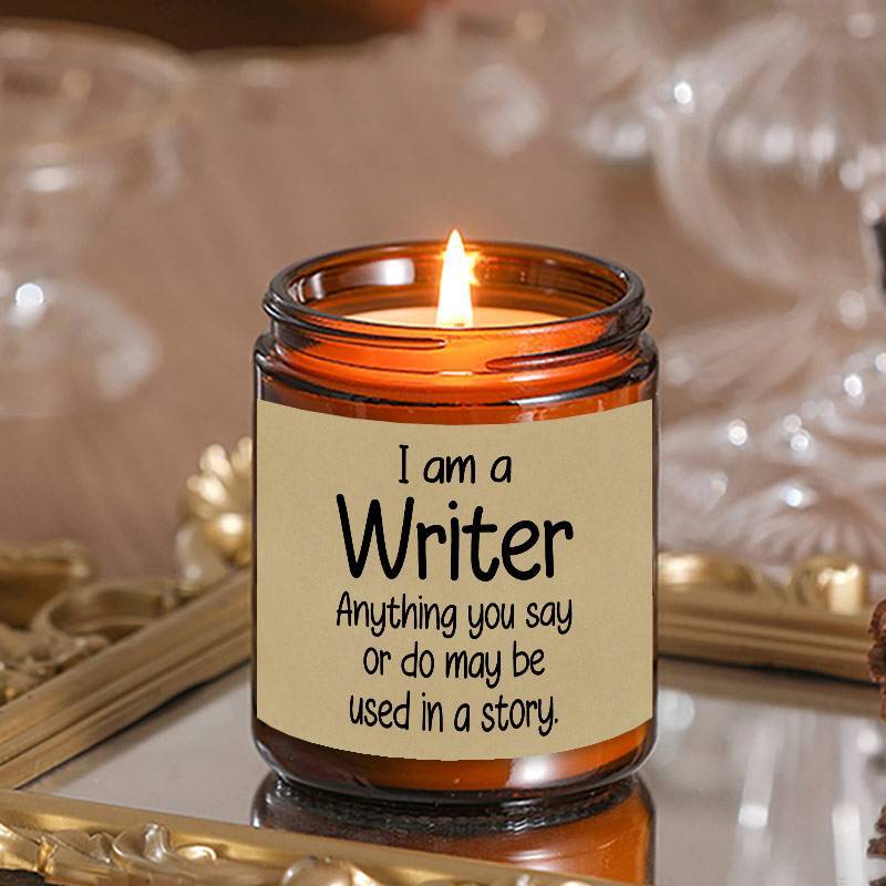 Writer’s Inspiration Lavender Scented Candle Soy Wax Perfect Gift for Writer Author Journalist Creative Mind Ideal for Birthday Christmas Thanksgiving Office Desk Writing Nook Relax Stress Relief Cozy Evening Reading Space Lootquake LLC