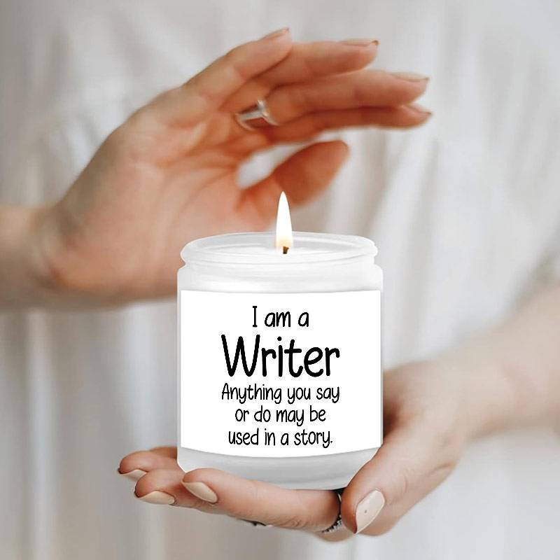 Writer’s Inspiration Lavender Scented Candle Soy Wax Perfect Gift for Writer Author Journalist Creative Mind Ideal for Birthday Christmas Thanksgiving Office Desk Writing Nook Relax Stress Relief Cozy Evening Reading Space Lootquake LLC