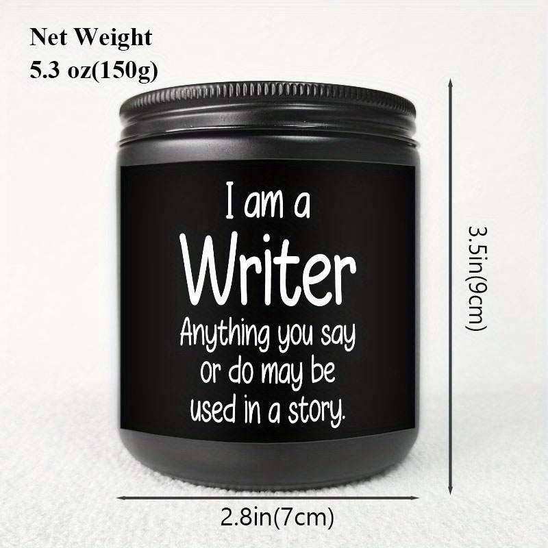 Writer’s Inspiration Lavender Scented Candle Soy Wax Perfect Gift for Writer Author Journalist Creative Mind Ideal for Birthday Christmas Thanksgiving Office Desk Writing Nook Relax Stress Relief Cozy Evening Reading Space Lootquake LLC