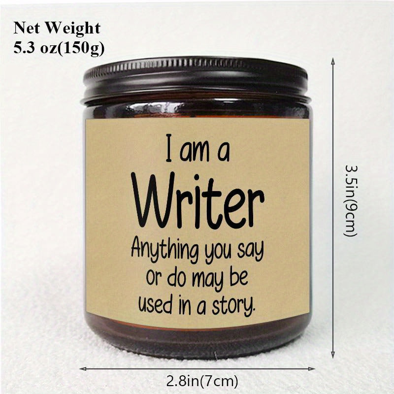 Writer’s Inspiration Lavender Scented Candle Soy Wax Perfect Gift for Writer Author Journalist Creative Mind Ideal for Birthday Christmas Thanksgiving Office Desk Writing Nook Relax Stress Relief Cozy Evening Reading Space Lootquake LLC