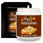 Lavender Scented Candle Fall Themed Orange Pumpkin Rustic Farmhouser Autumn Harvest Festival Thanksgiving Day Decoration Gift Ideas for Home Women Hostess Men Friends Friendship Friendsgiving Thankful Mom Wife Grandma Cute Ho
