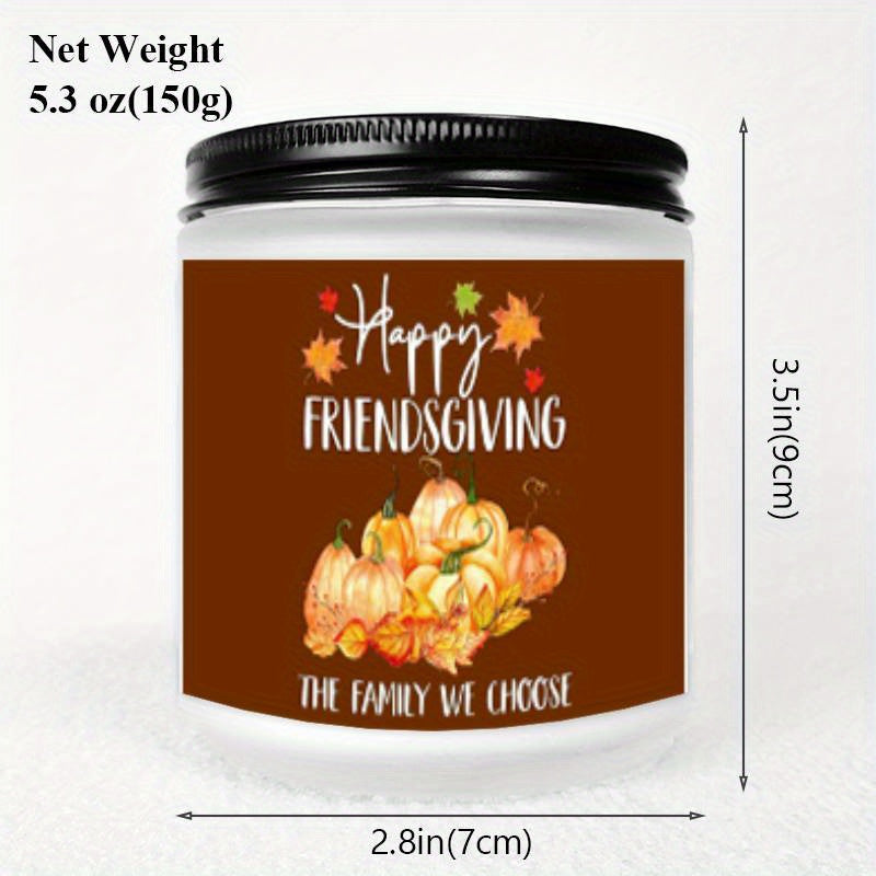 Lavender Scented Candle Fall Themed Orange Pumpkin Rustic Farmhouser Autumn Harvest Festival Thanksgiving Day Decoration Gift Ideas for Home Women Hostess Men Friends Friendship Friendsgiving Thankful Mom Wife Grandma Cute Ho
