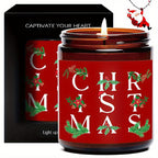 Merry Christmas Lavender Scented Candle Gift for Men Women Him Her Male Female Boyfriend Grilfriend Best Friend BBF Sister Bestie Brother Classmate Coworker Sister Mom Dad Family on Christmas Xmas Home Decoratin Funny Unique