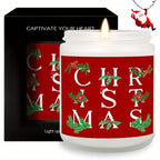 Merry Christmas Lavender Scented Candle Gift for Men Women Him Her Male Female Boyfriend Grilfriend Best Friend BBF Sister Bestie Brother Classmate Coworker Sister Mom Dad Family on Christmas Xmas Home Decoratin Funny Unique