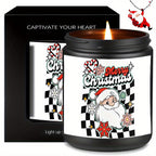 1PC Lavender Scented Candle 5. 3oz Soybean Wax Merry Christmas Gifts Idea for Women Men Mom Dad Grandma Sister Co worker Friends on Winter Xmas Home Decorations Santa Claus Christmas Trees Snowman Stockings Snowflake Reindeer Lootquake LLC