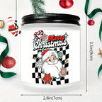 1PC Lavender Scented Candle 5. 3oz Soybean Wax Merry Christmas Gifts Idea for Women Men Mom Dad Grandma Sister Co worker Friends on Winter Xmas Home Decorations Santa Claus Christmas Trees Snowman Stockings Snowflake Reindeer Lootquake LLC