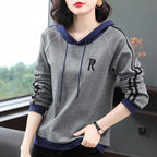 A middle-aged lady's hoodie Pi-Mart