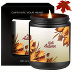 1Pc Scented Candle 5. 3Oz Soy Wax Hello Autumn Gifts For Women Men Mom Dad Grandma Friend Coworker Nurse Teacher Mentor Dentist Worker Pastor Boss Manager Autumn Harvest Festival Thanksgiving Unique Funny Special Trendy Essen