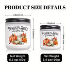 Pumpkin Spice Scented Candle - Glass Jar Aromatherapy Candle with Essential Oils, Smoke-Free, Ideal for Fall Harvest & Thanksgiving Centerpiece Decoration, Hostess Gift for Autumn Season Lootquake LLC