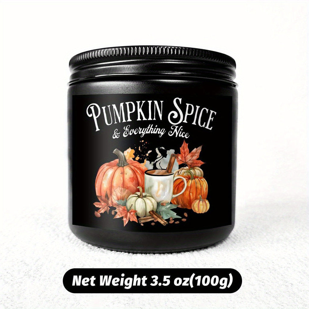 Pumpkin Spice Scented Candle - Glass Jar Aromatherapy Candle with Essential Oils, Smoke-Free, Ideal for Fall Harvest & Thanksgiving Centerpiece Decoration, Hostess Gift for Autumn Season Lootquake LLC