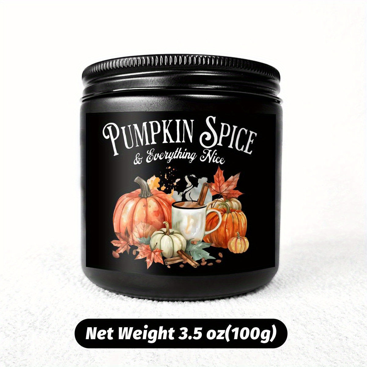 Pumpkin Spice Scented Candle - Glass Jar Aromatherapy Candle with Essential Oils, Smoke-Free, Ideal for Fall Harvest & Thanksgiving Centerpiece Decoration, Hostess Gift for Autumn Season Lootquake LLC