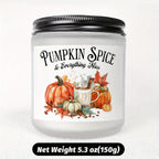 Pumpkin Spice Scented Candle - Glass Jar Aromatherapy Candle with Essential Oils, Smoke-Free, Ideal for Fall Harvest & Thanksgiving Centerpiece Decoration, Hostess Gift for Autumn Season Lootquake LLC