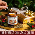 Pumpkin Spice Scented Candle - Glass Jar Aromatherapy Candle with Essential Oils, Smoke-Free, Ideal for Fall Harvest & Thanksgiving Centerpiece Decoration, Hostess Gift for Autumn Season Lootquake LLC