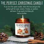 Pumpkin Spice Scented Candle - Glass Jar Aromatherapy Candle with Essential Oils, Smoke-Free, Ideal for Fall Harvest & Thanksgiving Centerpiece Decoration, Hostess Gift for Autumn Season Lootquake LLC